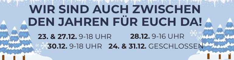 Weihnachtsöffnungzeiten